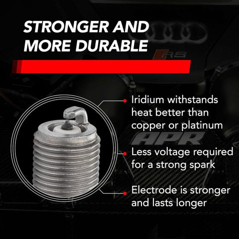 APR EA888.3/4/EA855.2/EA824 Iridium Pro Spark Plug - Heat Range 9 - 14mm x 26.5mm x 16mm - SINGLE - Z1003100