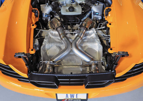 AWE Tuning McLaren MP4-12C Performance Exhaust - Black Tips - 3010-33012