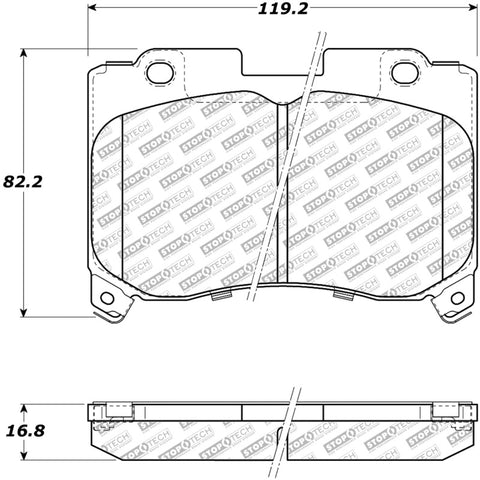 StopTech 93-98 Toyota Supra Street Performance Front Brake Pads - 305.06290