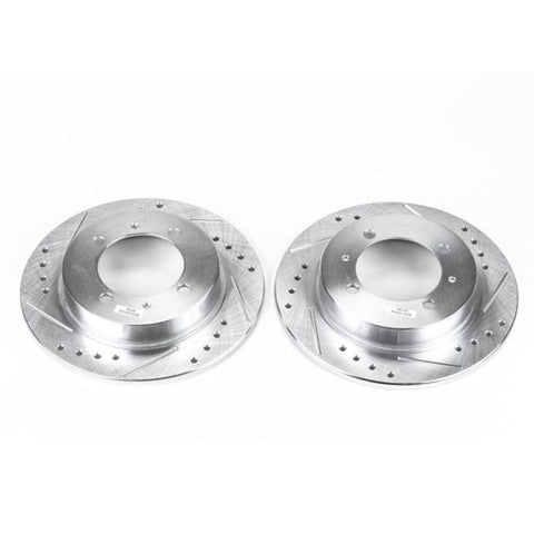 Power Stop 00-04 Volvo S40 Rear Evolution Drilled & Slotted Rotors - Pair - EBR645XPR