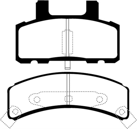 EBC 97-99 Cadillac Deville 4.6 (Rear Drums) Yellowstuff Front Brake Pads - DP41273R