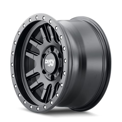 Dirty Life 9309 Canyon Pro 17x9/5x139.7 BP/0mm Offset/108.1mm Hub Matte Black Wheel - Beadlock - 9309-7985MB0
