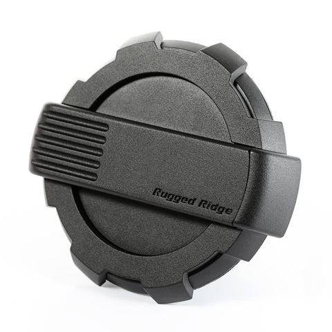 Rugged Ridge Elite Fuel Door Non-Lock Black 07-18 Jeep Wrangler JK - 11425.12