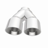 MagnaFlow Double Wall 3in Dual Round Polished Tip 2.25in Inlet - 35226