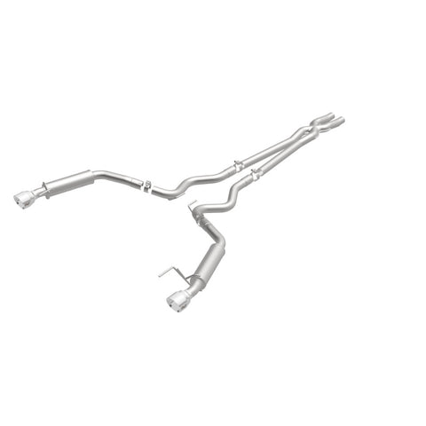 MagnaFlow Cat Back, SS, 2.5in, Competition, Dual Split Polished 4.5in Tips 2015 Ford Mustang V6 3.7L - 19099