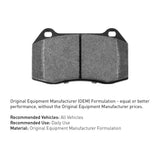 R1 93-00 Mercury Sable Front Optimum OE Brake Pads - 2552-0601-00