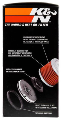 K&N Oil Filter 80-98 Harley-Davidson FXB/FXD?FXDB/FXDC/FXDL/FXDS/FXDWG - 3in OD x 5.969in Height - KN-173C