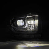 AlphaRex 14-21 Toyota Tundra LUXX-Series LED Proj Headlights Blk w/Actv Light & Seq. Sig + DRL - 880835