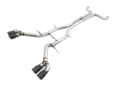AWE Tuning 16-19 Chevy Camaro SS Non-Res Cat-Back Exhaust - Track Edition (Quad Diamond Black Tips) - 3020-43074