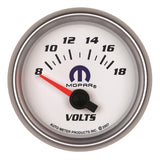 Autometer Mopar 52.4mm SSE 8-18 Volts Voltmeter Gauge - 880035