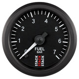 Autometer Stack 52mm 0-7 Bar M10 Male Pro Stepper Motor Fuel Pressure Gauge - Black - ST3305
