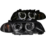 ANZO 1999-2001 BMW 3 Series E46 Projector Headlights w/ Halo Black (CCFL) - 121261
