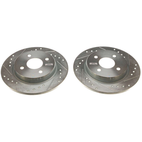 Power Stop 2018 Ford EcoSport Rear Evolution Drilled & Slotted Rotors - Pair - AR85193XPR