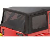 Bestop 07-09 Jeep Wrangler JK 4-Door Window Set (Premium Black Twill) - 58447-17