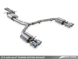 AWE Tuning Audi C7.5 A7 3.0T Touring Edition Exhaust - Quad Outlet Diamond Black Tips - 3015-43074