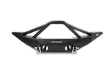 DV8 Offroad 07-18 Jeep Wrangler JK/JL FS-10 Full Length Steel Front Bumper w/ Skid Plate - FBSHTB-10