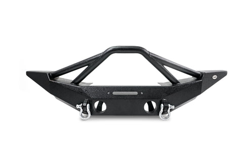 DV8 Offroad 07-18 Jeep Wrangler JK/JL FS-10 Full Length Steel Front Bumper w/ Skid Plate - FBSHTB-10