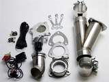 Granatelli 2.5in Aluminized Mild Steel Electronic Exhaust Cutout System w/Slip Fit & Band Clamps - 303525