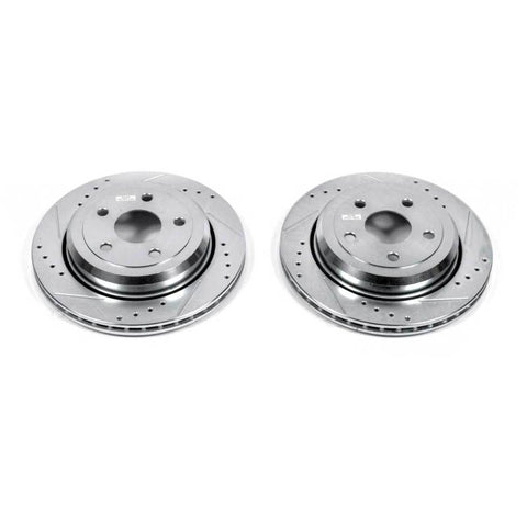 Power Stop 11-19 Dodge Durango Rear Evolution Drilled & Slotted Rotors - Pair - AR83077XPR