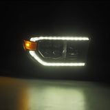 AlphaRex 07-13 Toyota Tundra / 08-17 Sequoia NOVA LED Proj HL Black w/Actv Light Seq. Sig + DRL - 880818
