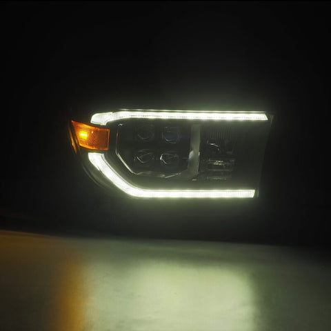 AlphaRex 07-13 Toyota Tundra / 08-17 Sequoia NOVA LED Proj HL Black w/Actv Light Seq. Sig + DRL - 880818