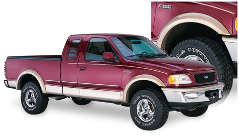Bushwacker 97-03 Ford F-150 Extend-A-Fender Style Flares 2pc - Black - 20033-11