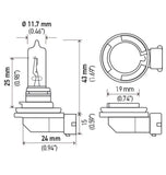 Hella Optilux H9 12V/100W XB Xenon White Bulb (pair) - H71070792