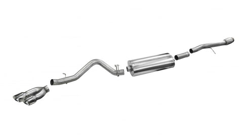 Corsa 2014-19 Sierra/Silvrd 1500 Crew/Dbl / Short/Std. Bed 6.2L V8 Polished Sport Single SideCB Ext - 14866