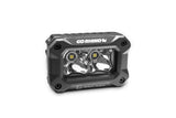 Go Rhino Xplor Bright Series Rectangle LED Spot Light Kit (Surface/Thread Stud Mnt) 3x2 - Blk (Pair) - 751003023SBS