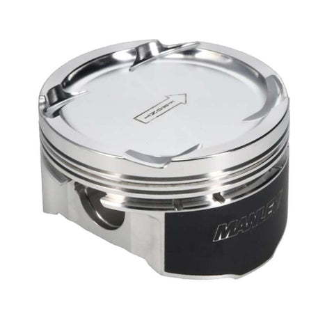 Manley 03-06 EVO VIII/IX 85.5mm +.5mm Oversize Bore 8.5:1 Dish Piston Set with Rings - 618005C-4