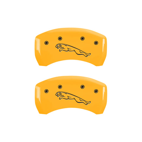 MGP 4 Caliper Covers Engraved Front & Rear MGP Black finish silver ch - 41010SMGPBK