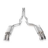 Stainless Works 2018+ Ford Mustang GT 3in Redline Series Catback H-Pipe w/Active Valves & Quad Tips - M18CBHFCV