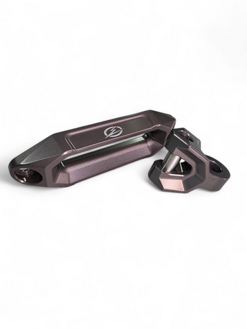 Elektric Offroad Winch Hawse Fairlead And Hook Combo Anodized Gun Metal - WFL110004
