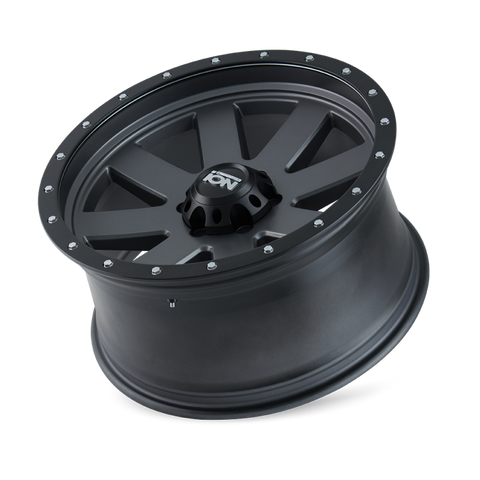 ION Type 134 18x9 / 6x135 BP / 0mm Offset / 87mm Hub Matte Gunmetal/Black Beadlock Wheel - 134-8936MG