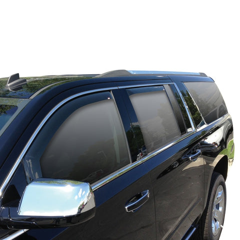 Westin 15-18 Chevy/GMC/Cadillac Suburban/Yukon/Escalade Wade In-Channel Wind Deflector 4pc - Smoke - 72-39421