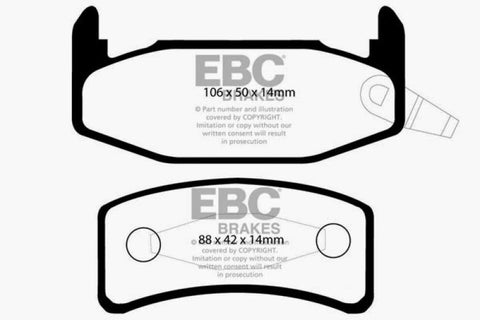 EBC 88-90 Buick Regal 2.8 Redstuff Rear Brake Pads - DP3978C