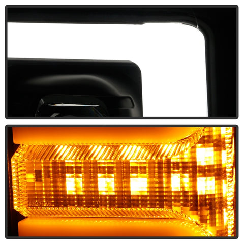 Spyder Ford F-250/F-350/F450 Super Duty 17-18 Projector Headlights Black PRO-YD-FS17-SBSEQ-BK - 5086280