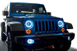 Oracle Jeep Wrangler JK 07-18 LED Waterproof Fog Light Kit - ColorSHIFT - 1243-333