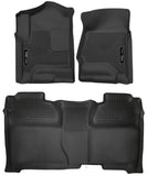Husky Liners 14-18 Chevrolet Silverado Crew Cab X-Act Contour Front & Second Seat Floor Liners - 53908