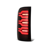 AlphaRex 14-18 GMC Sierra 1500/2500HD/3500HD LUXX-Series LED Tail Lights Blk w/Actv Light & Seq. Sig - 630040