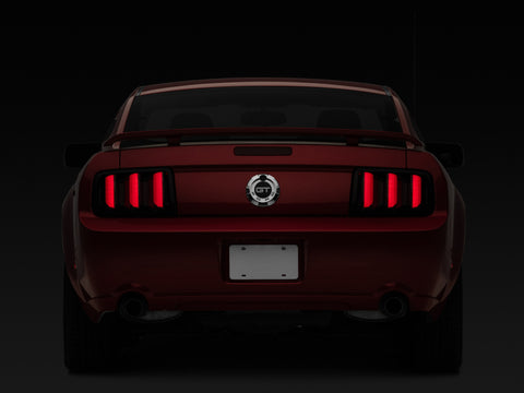 Raxiom 05-09 Ford Mustang Vector V2 LED Tail Lights- Black Housing (Smoked Lens) - 408588