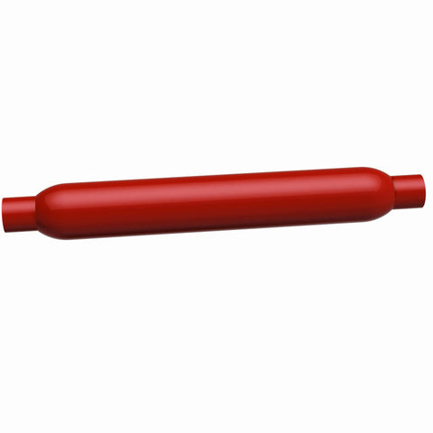 MagnaFlow Muffler Red Pack Series Glasspack 3.5in Rd 22in Body Length 2in/2in Inlet/Outlet - 13134
