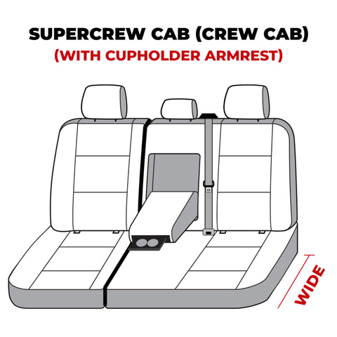 Covercraft 19-20 Ford F-250/ Carhartt SeatSaver Custom Second Row Seat Covers - Gravel - SSC8485CAGY