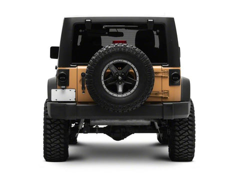 Raxiom 07-18 Jeep Wrangler JK Axial Series Halo LED Tail Lights- Blk Housing (Clear Lens) - J164240