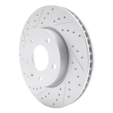 R1 19-25 Mazda 3 Front Left Drilled & Slotted Geo-Carbon Rotor - 830-80082L