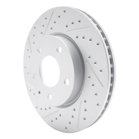R1 19-25 Mazda 3 Front Left Drilled & Slotted Geo-Carbon Rotor - 830-80082L