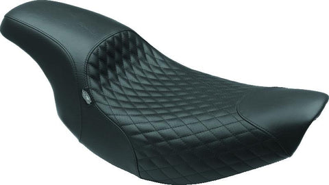 Mustang 84-06 Harley Standard Rear Tire Duke 1PC Regal Seat - Black - 75049