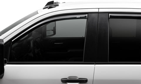 AVS 20-21 Chevy Silverado 2500/3500 Ventvisor In-Channel Front & Rear Window Deflectors 4pc - Smoke - 194641
