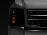 Raxiom 07-14 Chevrolet Silverado 1500 HD Axial OEM RepHeadlights- Chrome Housing- Smoked Lens - S122324