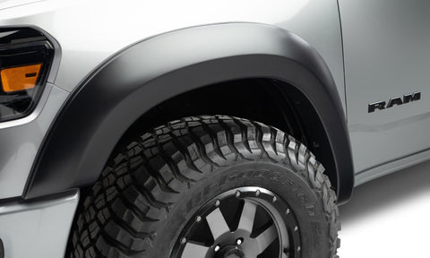 Bushwacker 19-22 Ram 1500 (Excl. Rebel/TRX) 67.4 & 76.3in Bed Extend-A-Fender Flares 2pc FR - Blk - 50055-02